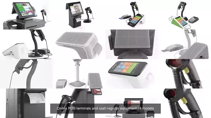  Online POS terminals and cash register equipment