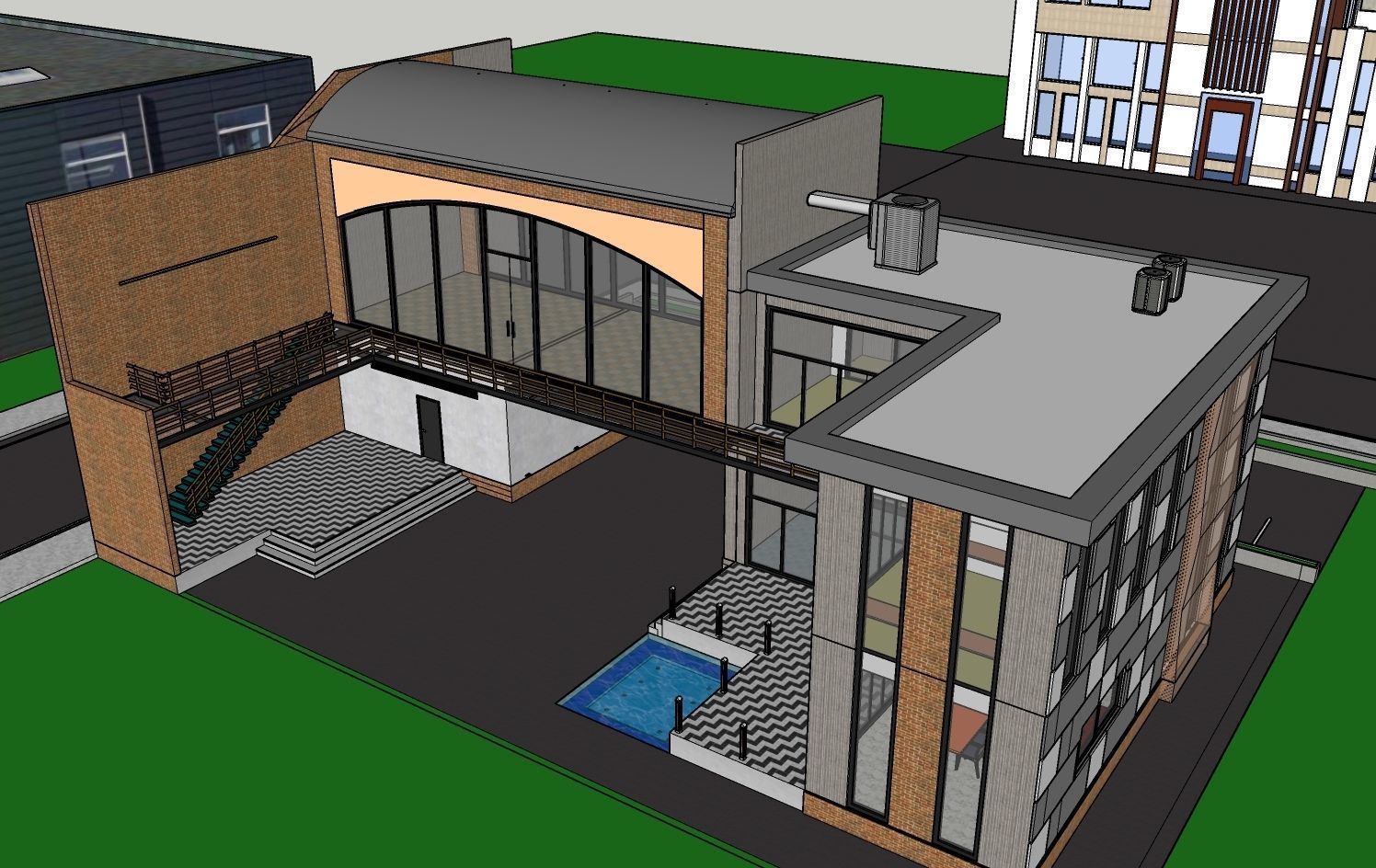 Office Building Model 3D model_19