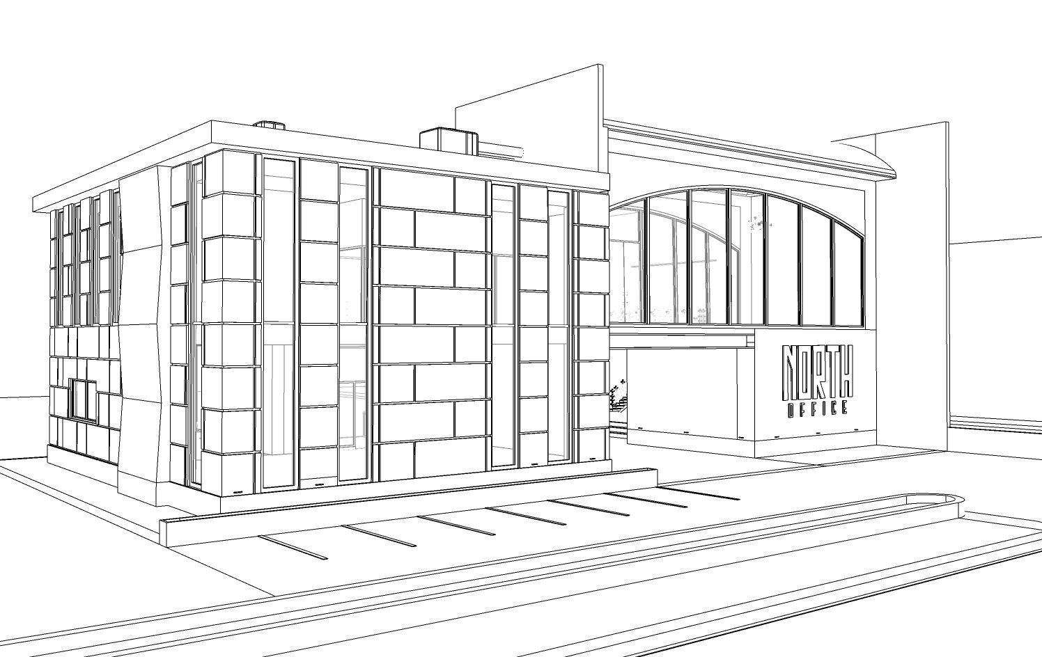 Office Building Model 3D model_11
