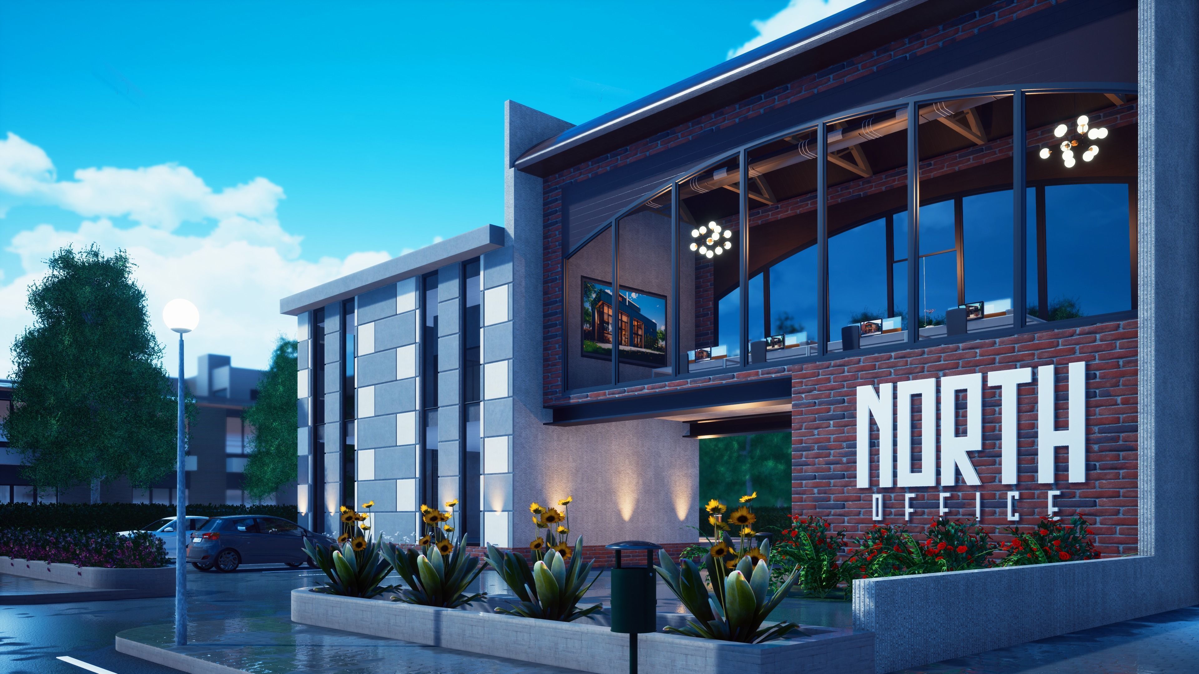 Office Building Model 3D model_6