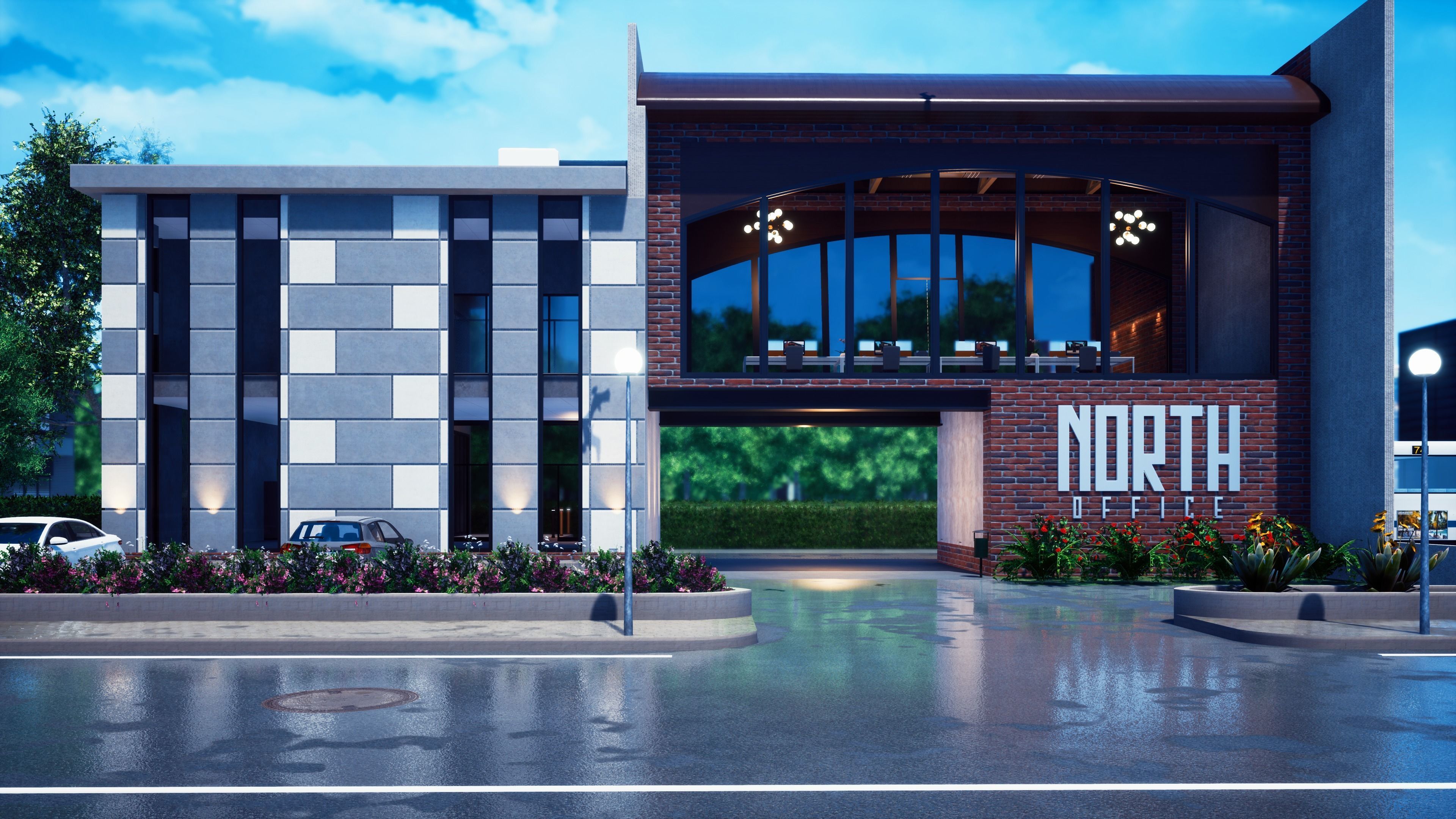 Office Building Model 3D model_7