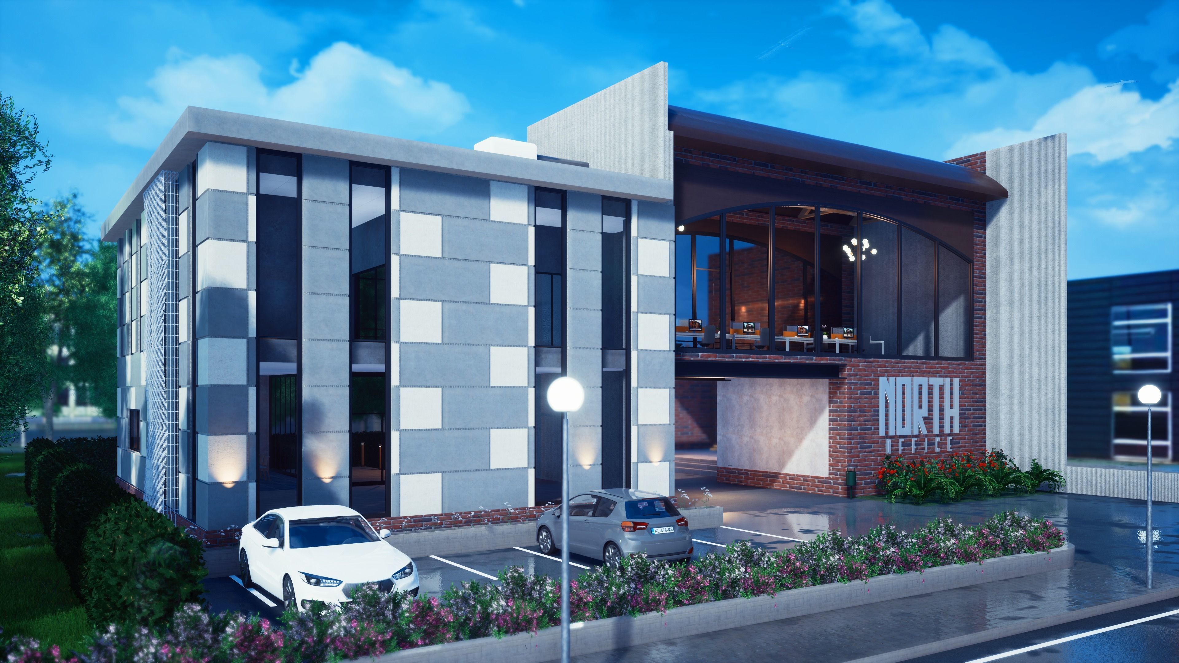 Office Building Model 3D model_2
