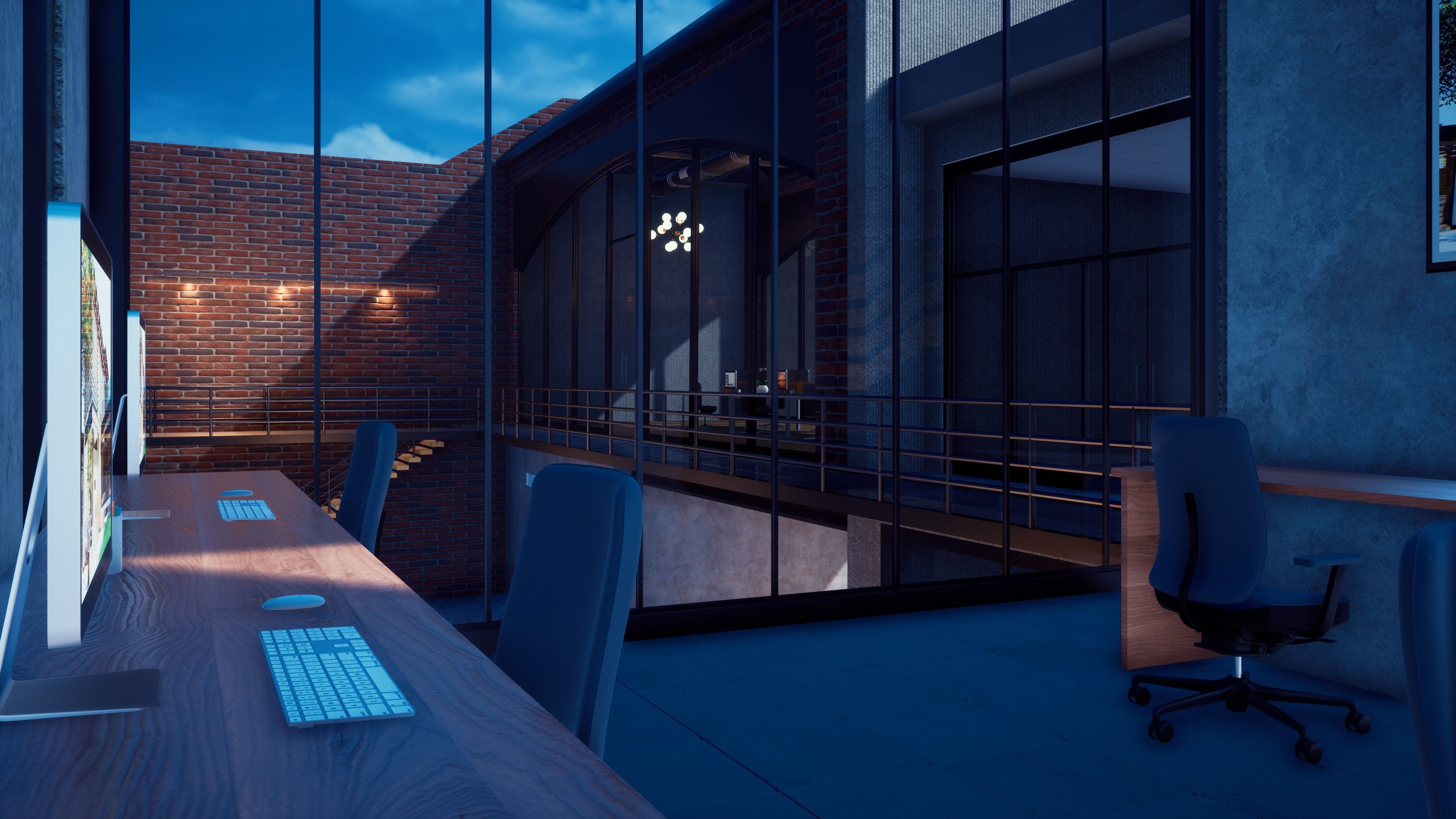 Office Building Model 3D model_18