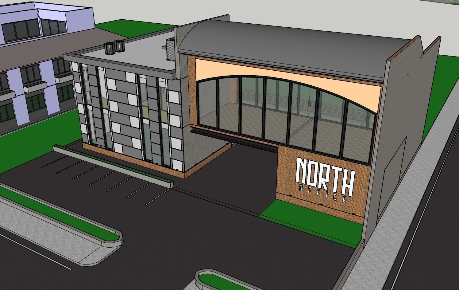 Office Building Model 3D model_23