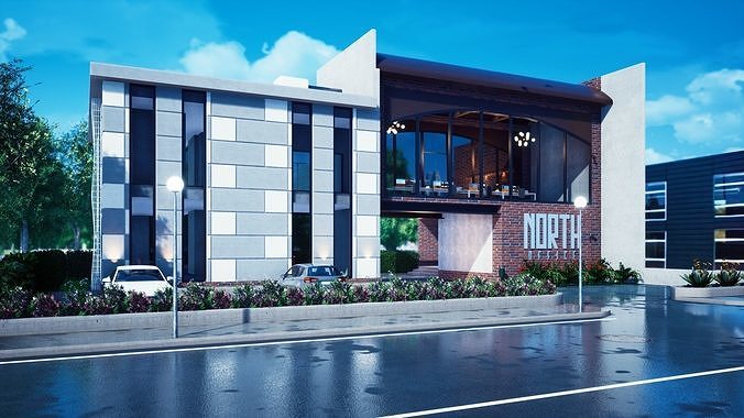 Office Building Model 3D model