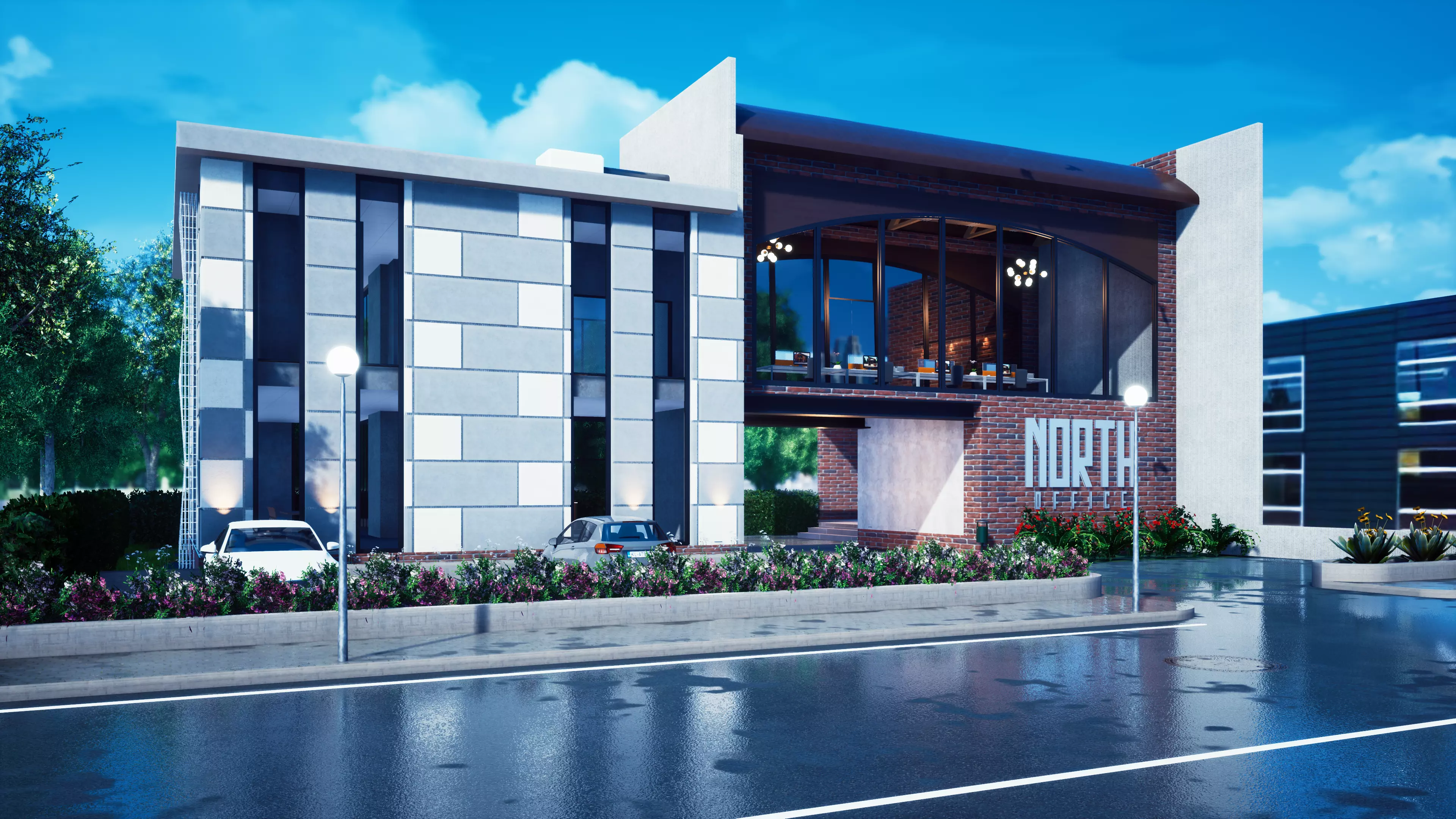Office Building Model 3D model_0