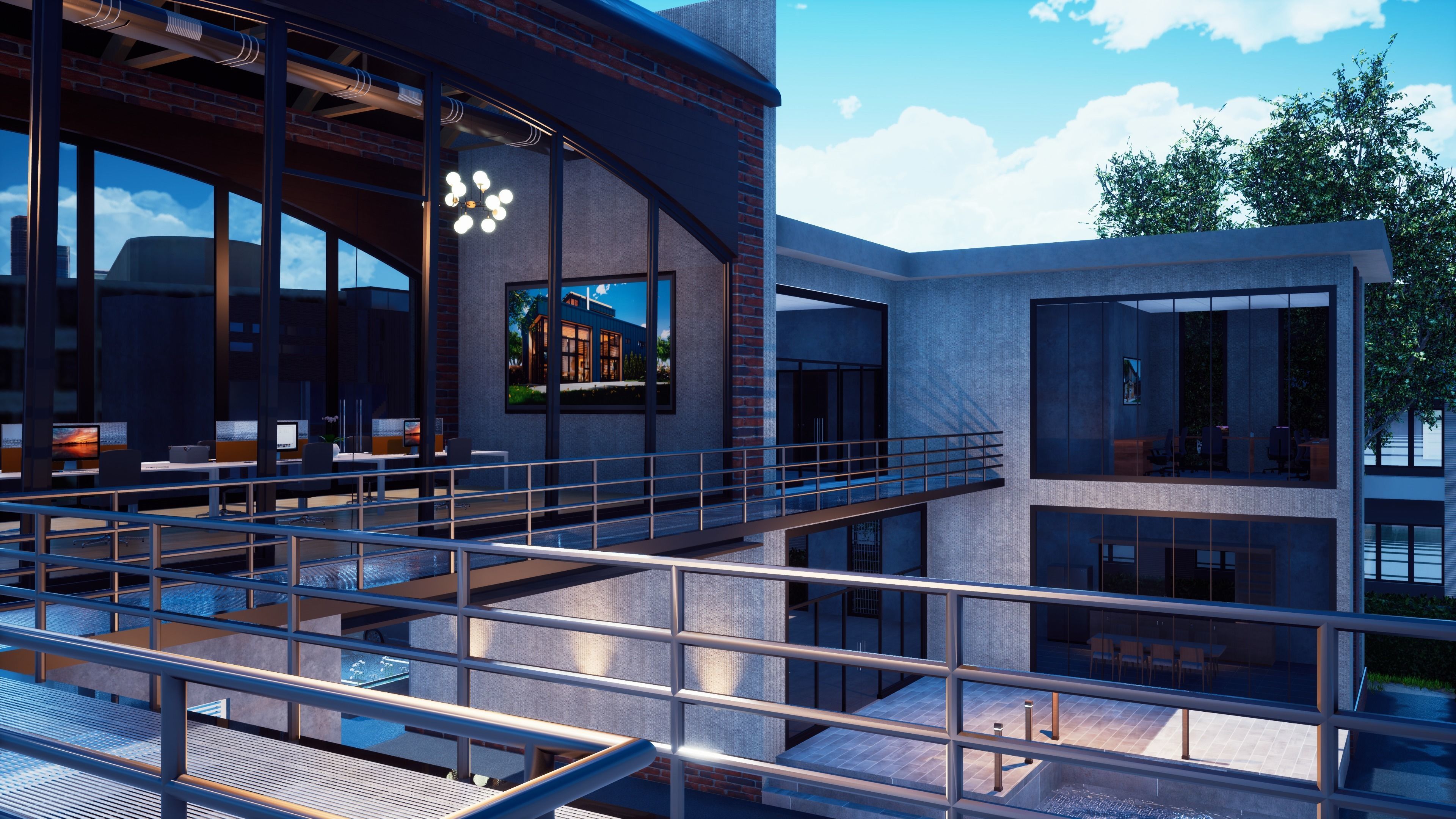 Office Building Model 3D model_4