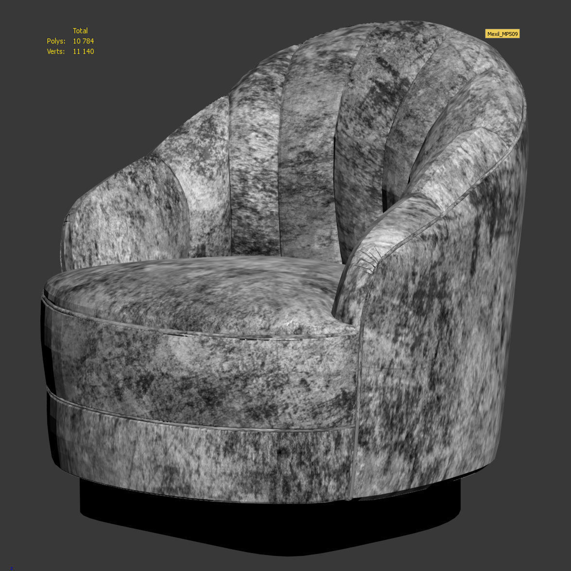 3D model Armchair Mexil MP509 VR / AR / low-poly | CGTrader