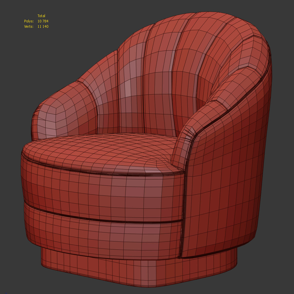 3D model Armchair Mexil MP509 VR / AR / low-poly | CGTrader