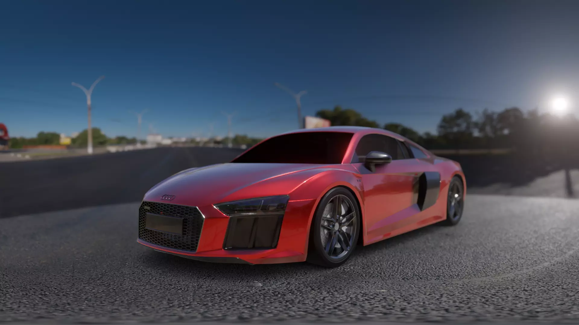 Audi R8 V10 Plus 3D model_0