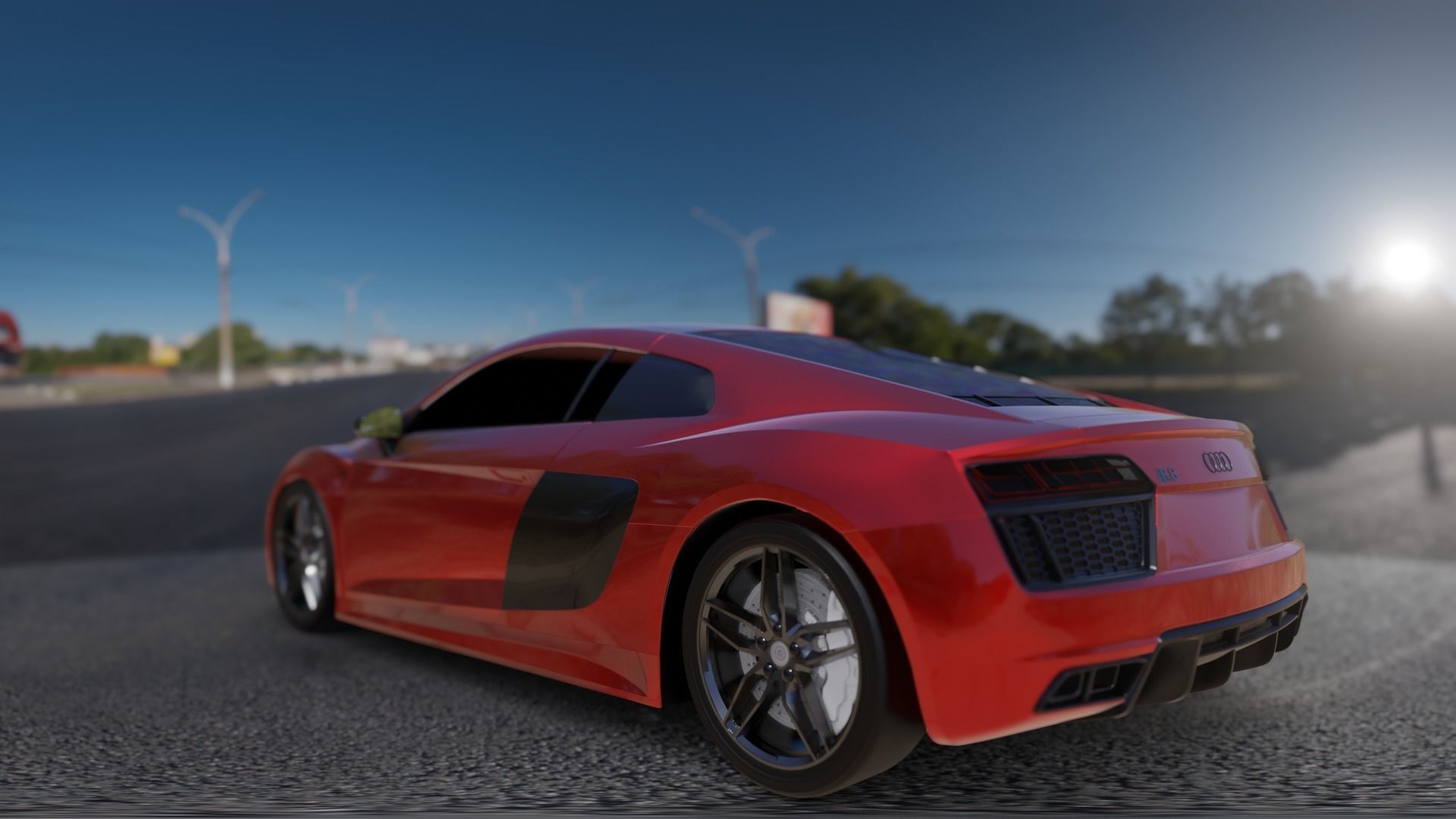 Audi R8 V10 Plus 3D model_2