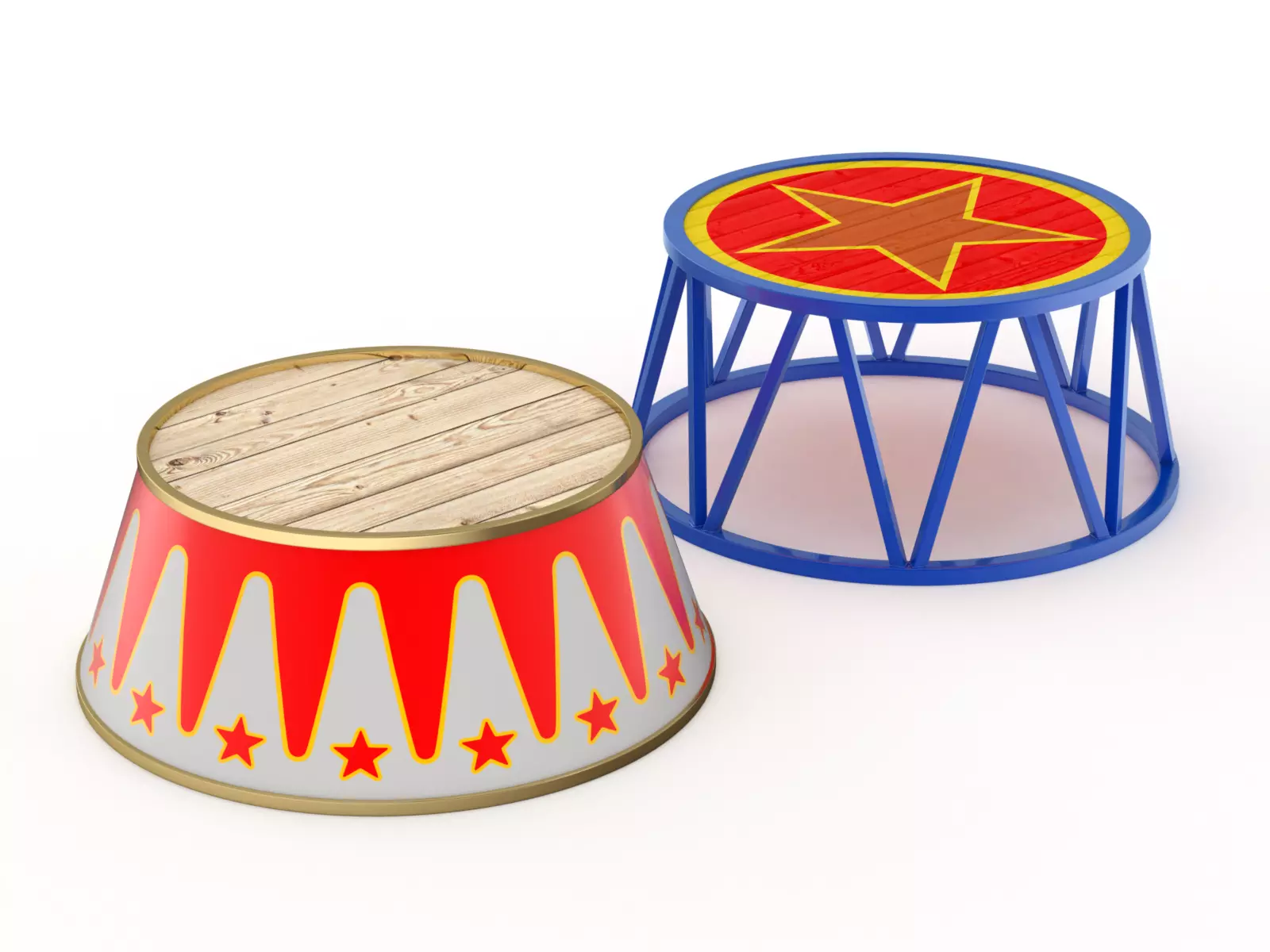 Circus Stand Set 3D model_0
