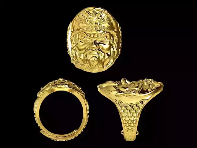 GUAN YU  rings  models  GUANGONG  The duke guan