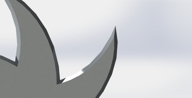 ninja star 3D print model_3