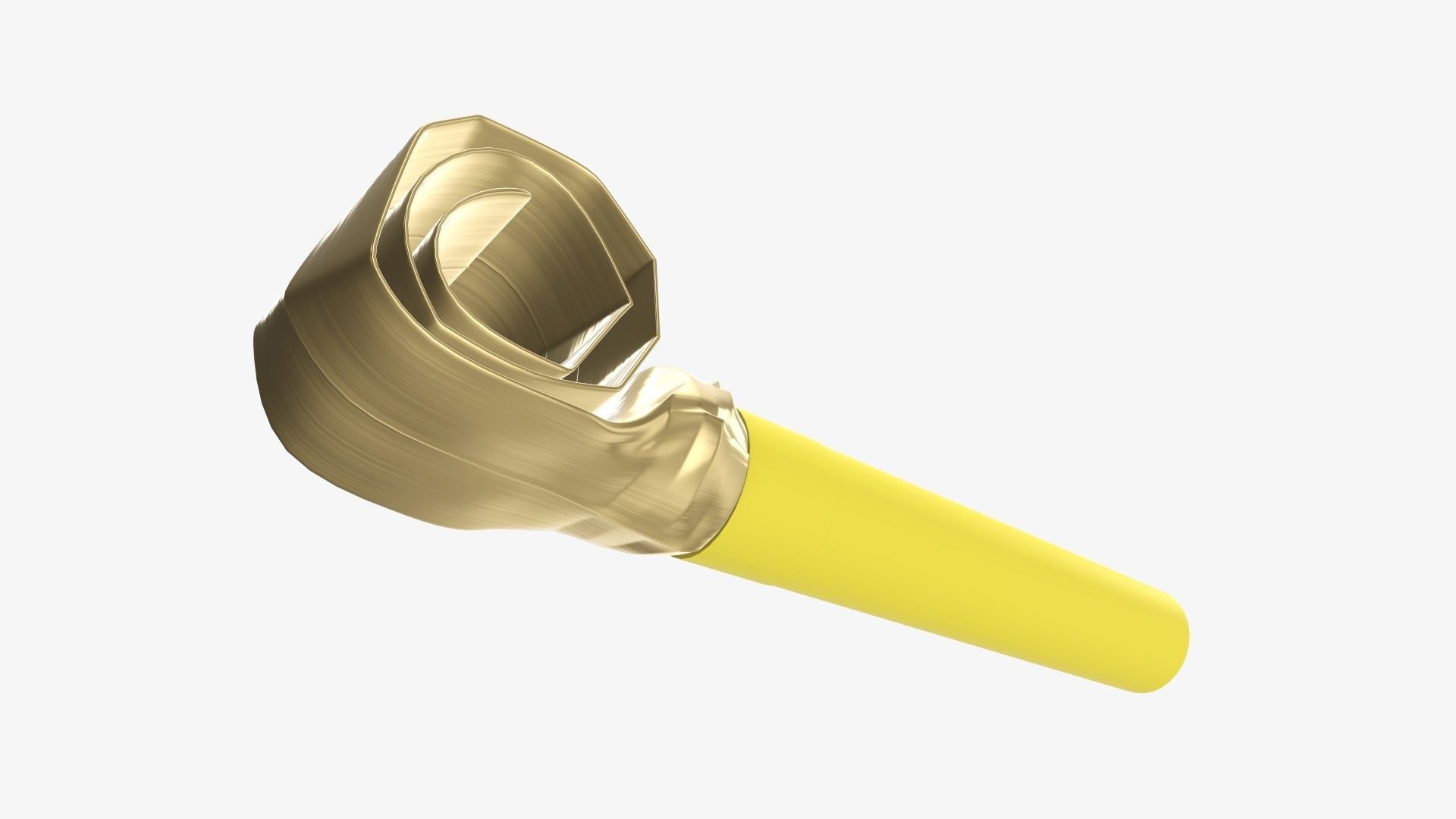 Party blower whistle 3D model_4