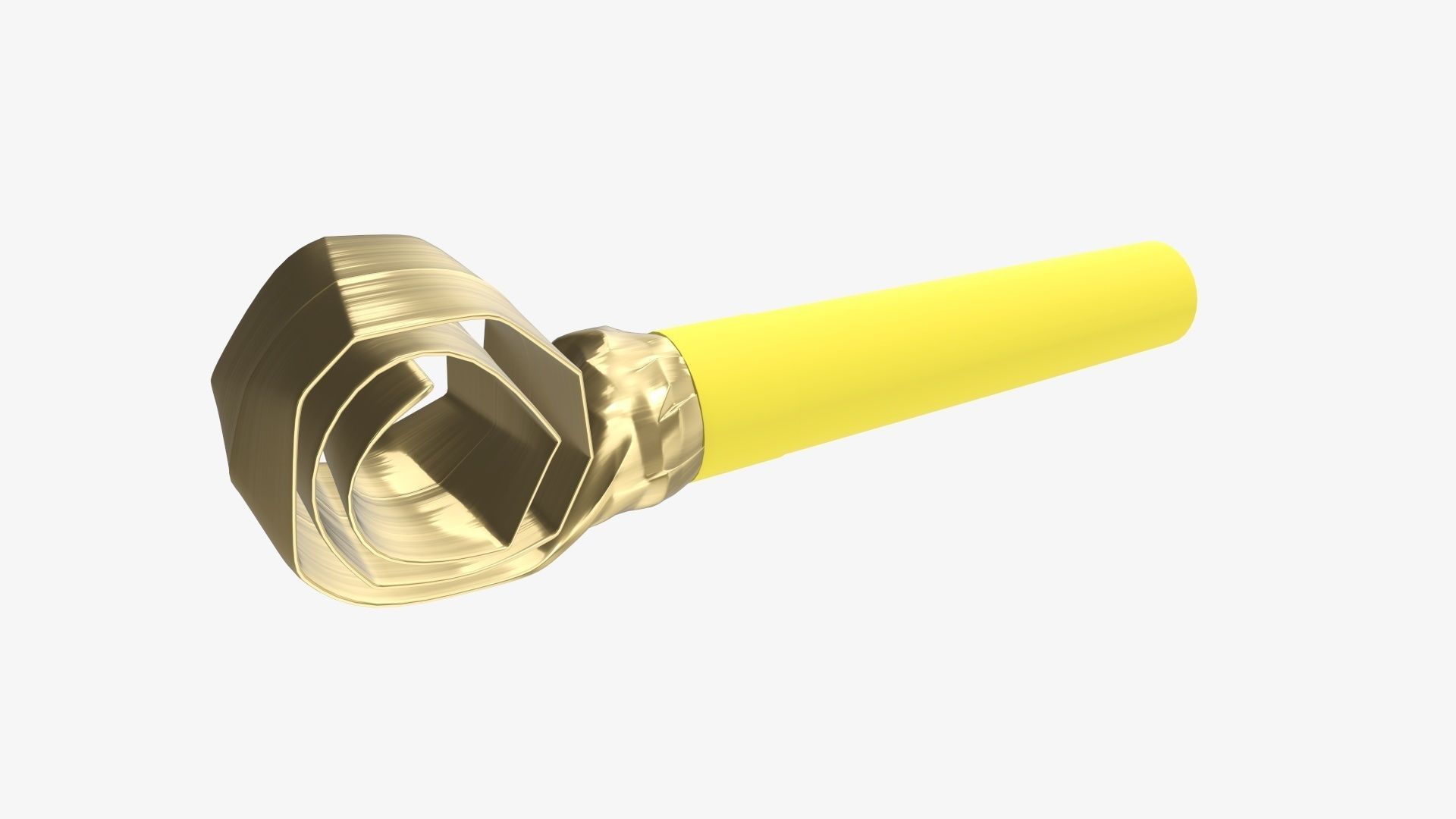 Party blower whistle 3D model_2