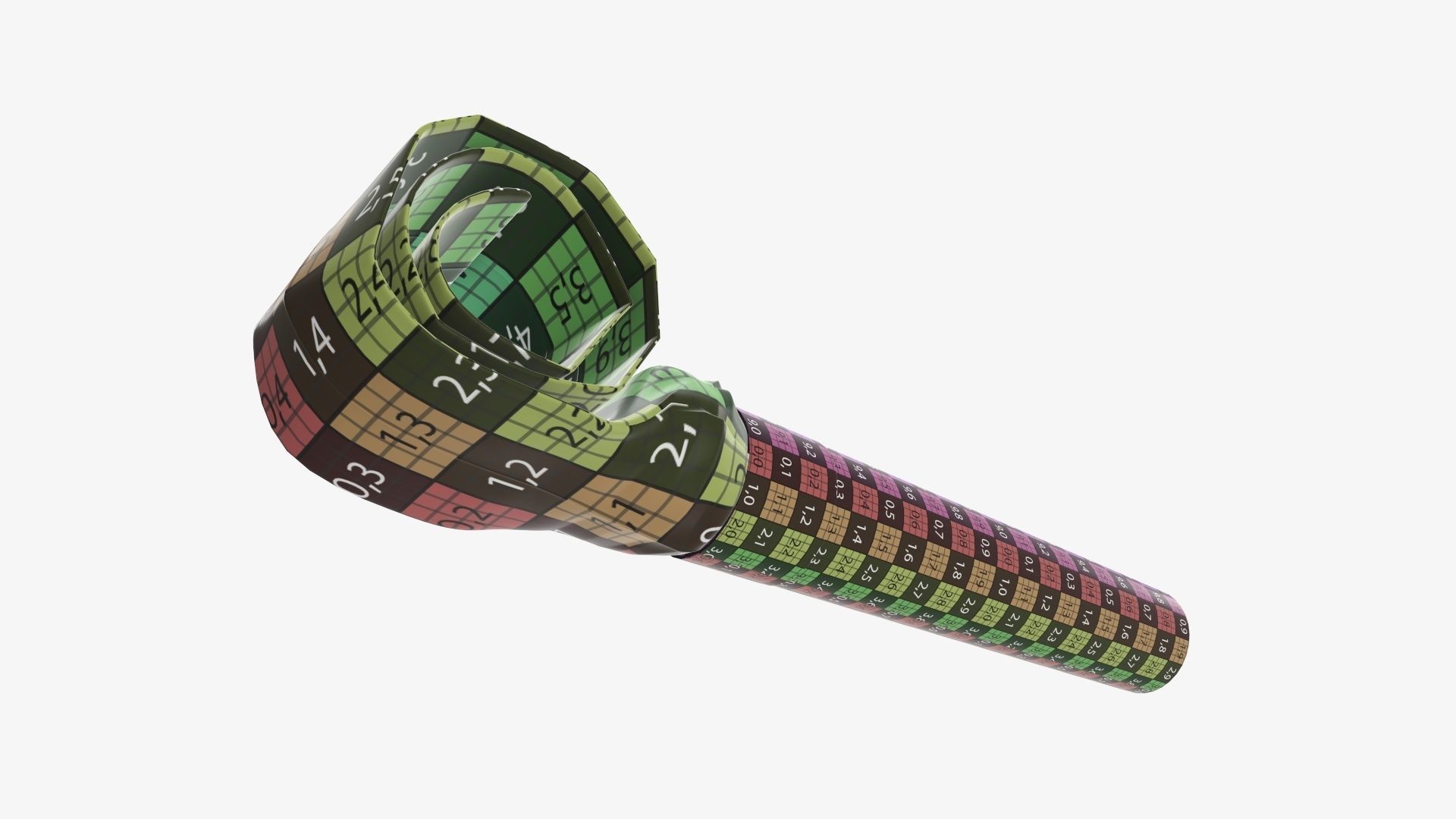 Party blower whistle 3D model_16