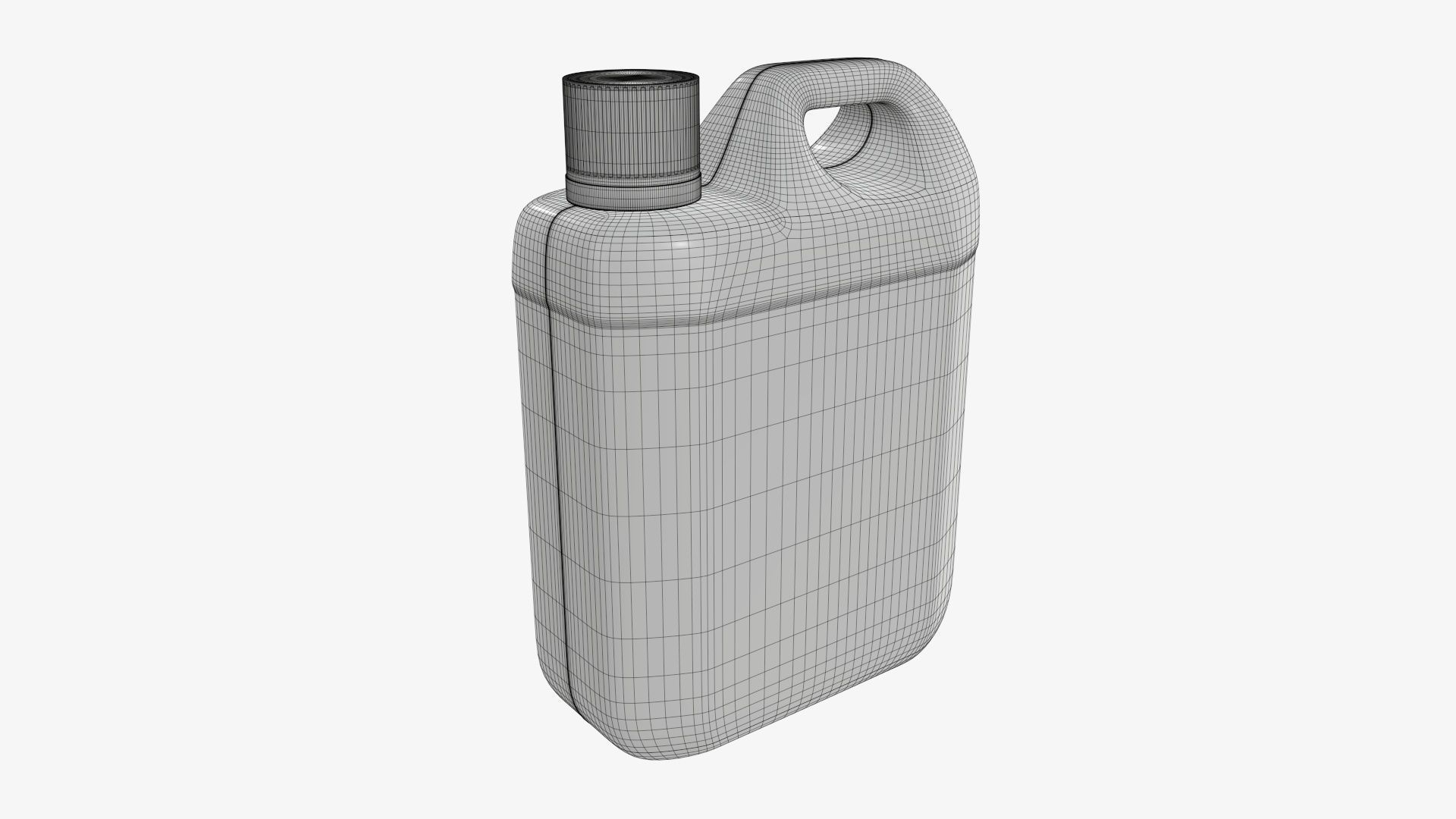 Plastic 1L can mockup 3D model_5
