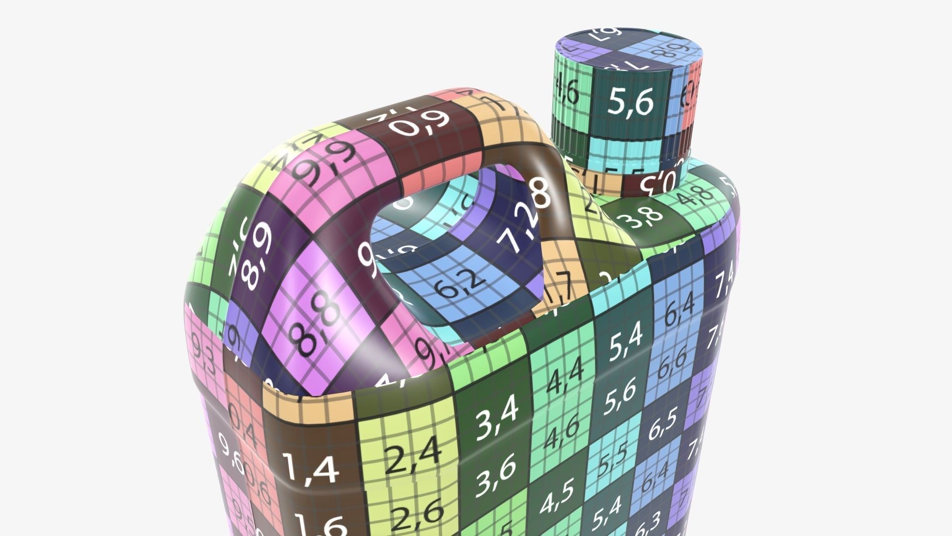 Plastic 1L can mockup 3D model_10