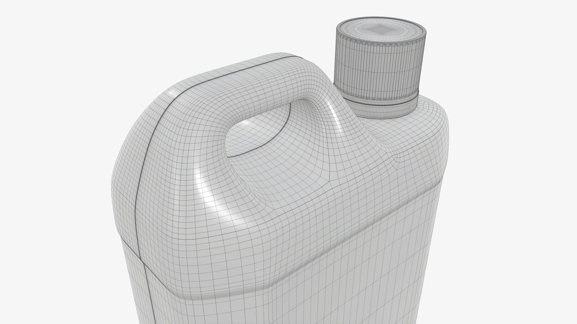 Plastic 1L can mockup 3D model_7