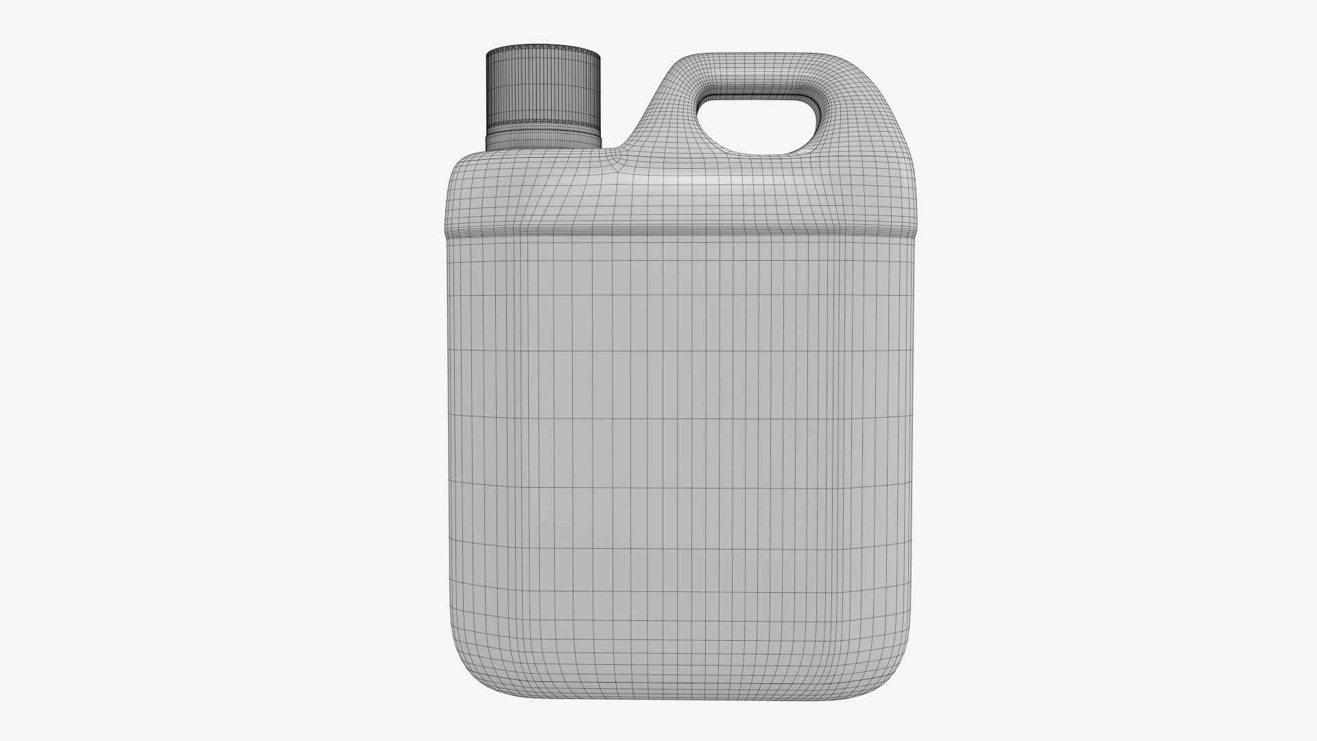 Plastic 1L can mockup 3D model_6