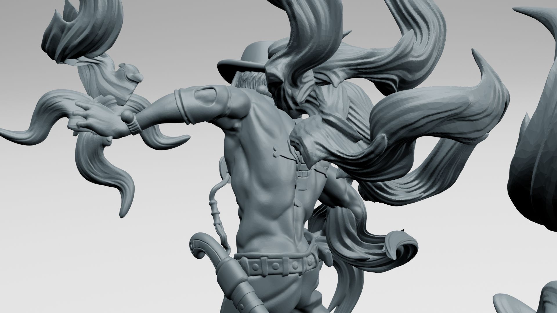 PORTGAS D  ACE - ONE PIECE 3D PRINTING 3D print model_4