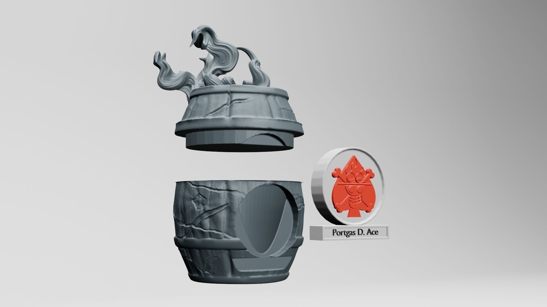 PORTGAS D  ACE - ONE PIECE 3D PRINTING 3D print model_7