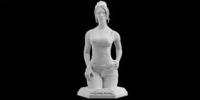 Cyberpunk 2077 Panam Palmer figure 3D print model STL files  3D print model
