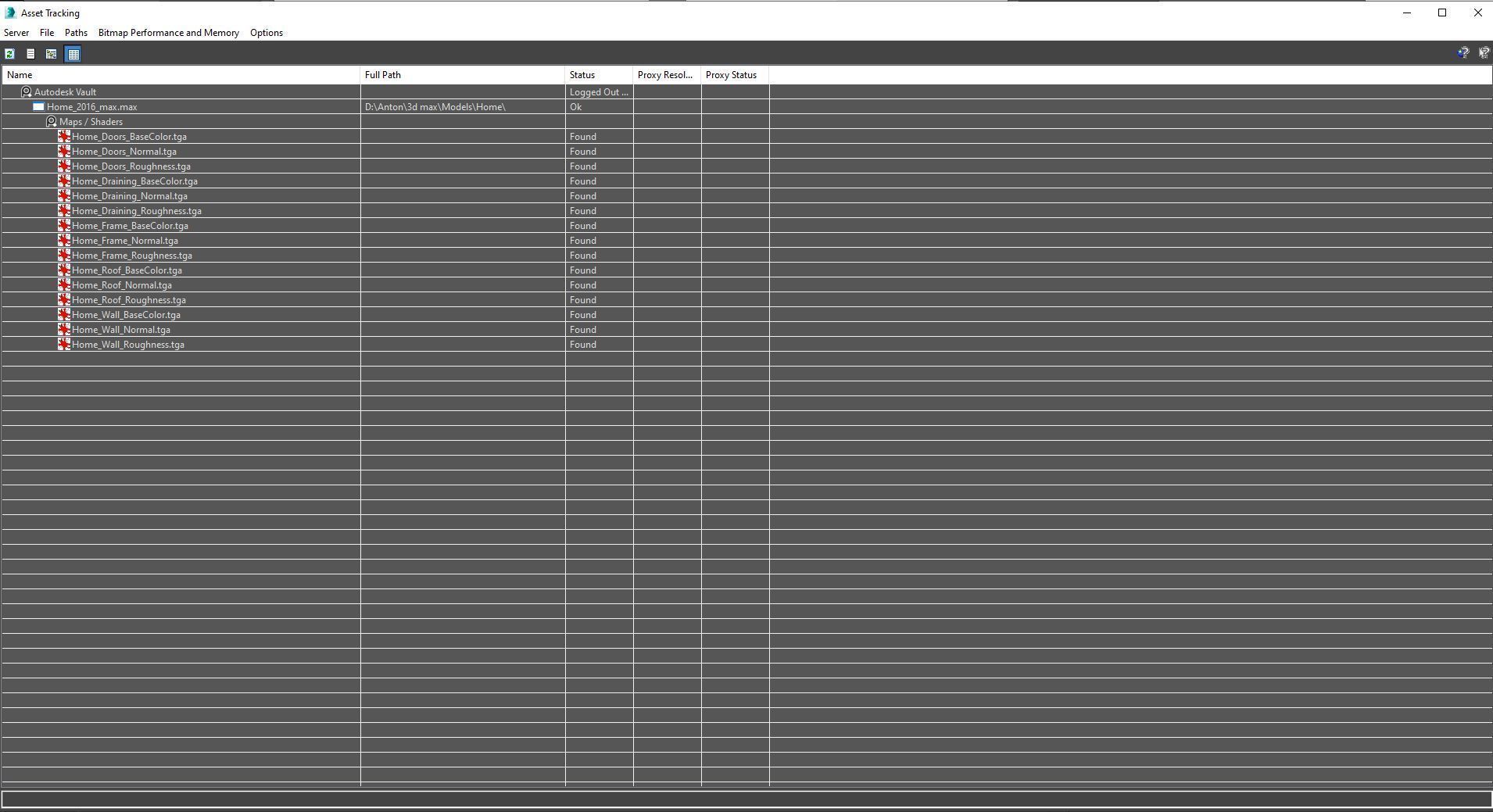 Family house Low-poly 3D model_15
