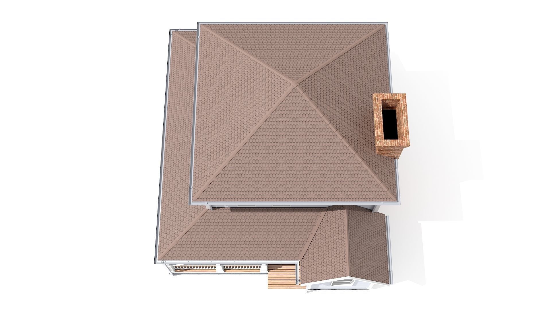 Family house Low-poly 3D model_5