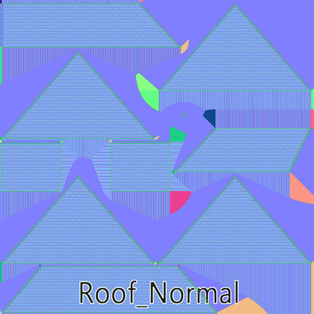 Family house Low-poly 3D model_14