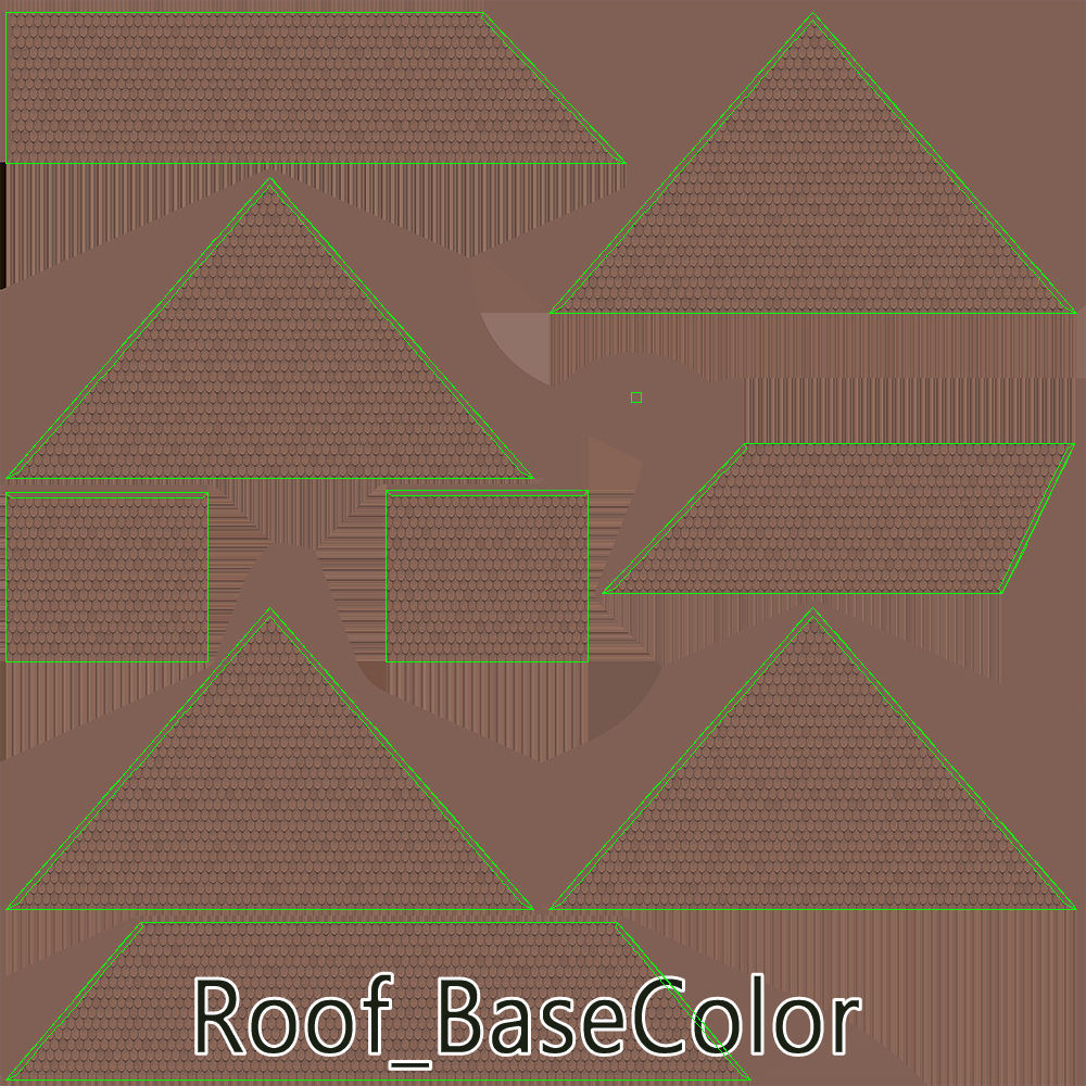 Family house Low-poly 3D model_11