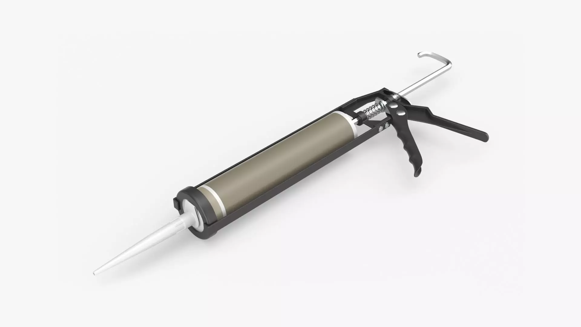 Sealant skeleton gun with cartridge 3D model_0