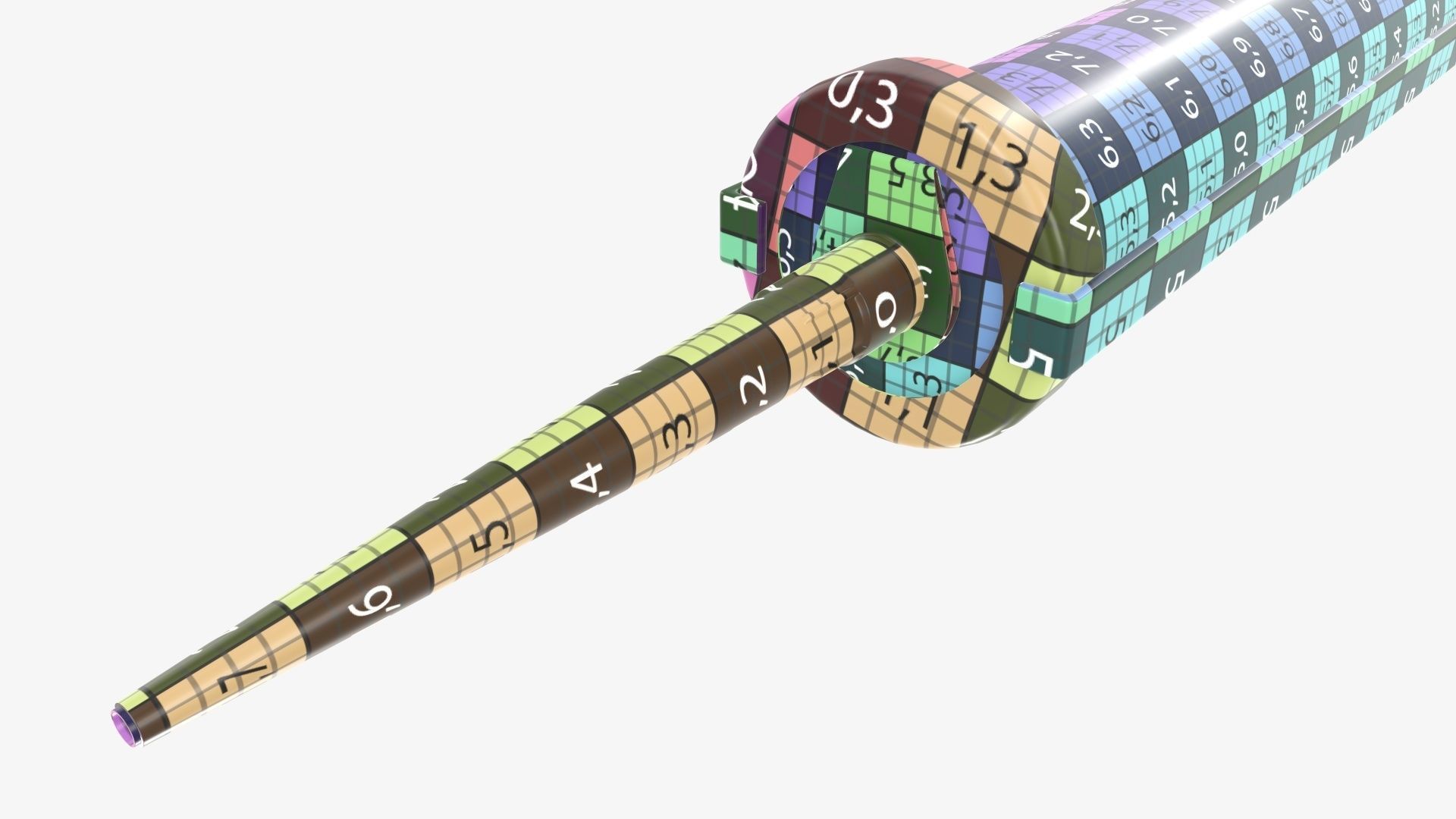 Sealant skeleton gun with cartridge 3D model_14