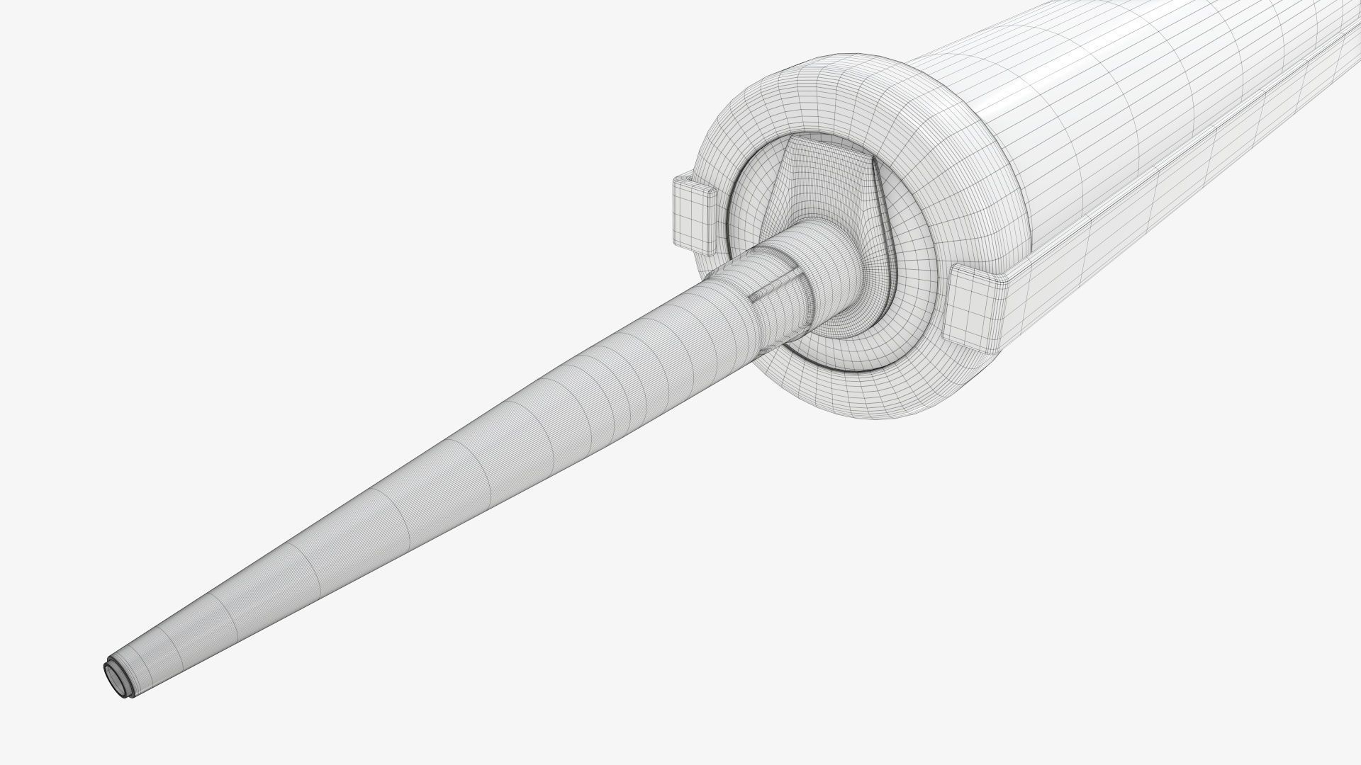 Sealant skeleton gun with cartridge 3D model_8