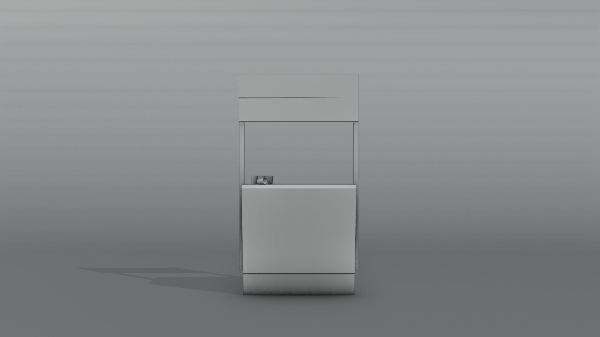 Lemonade Stand Low-poly 3D model_3