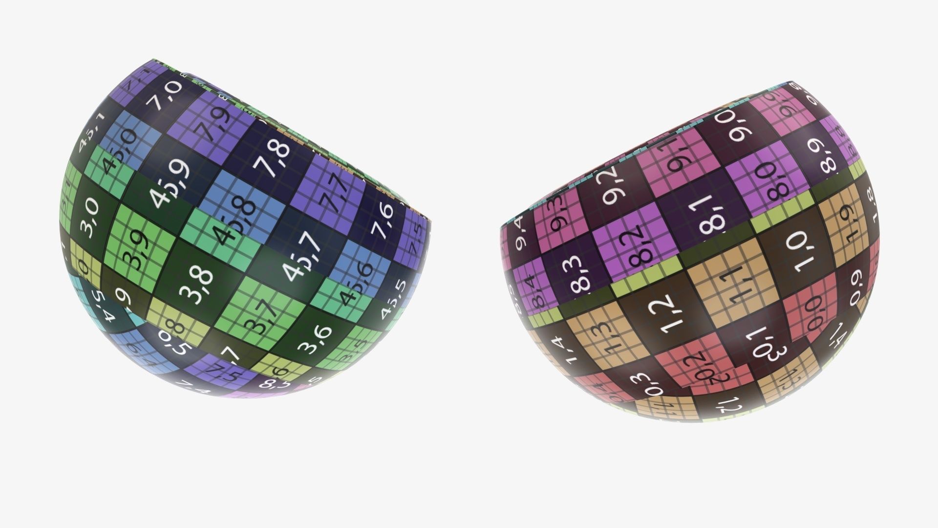 Desktop speakers spherical  3D model_12