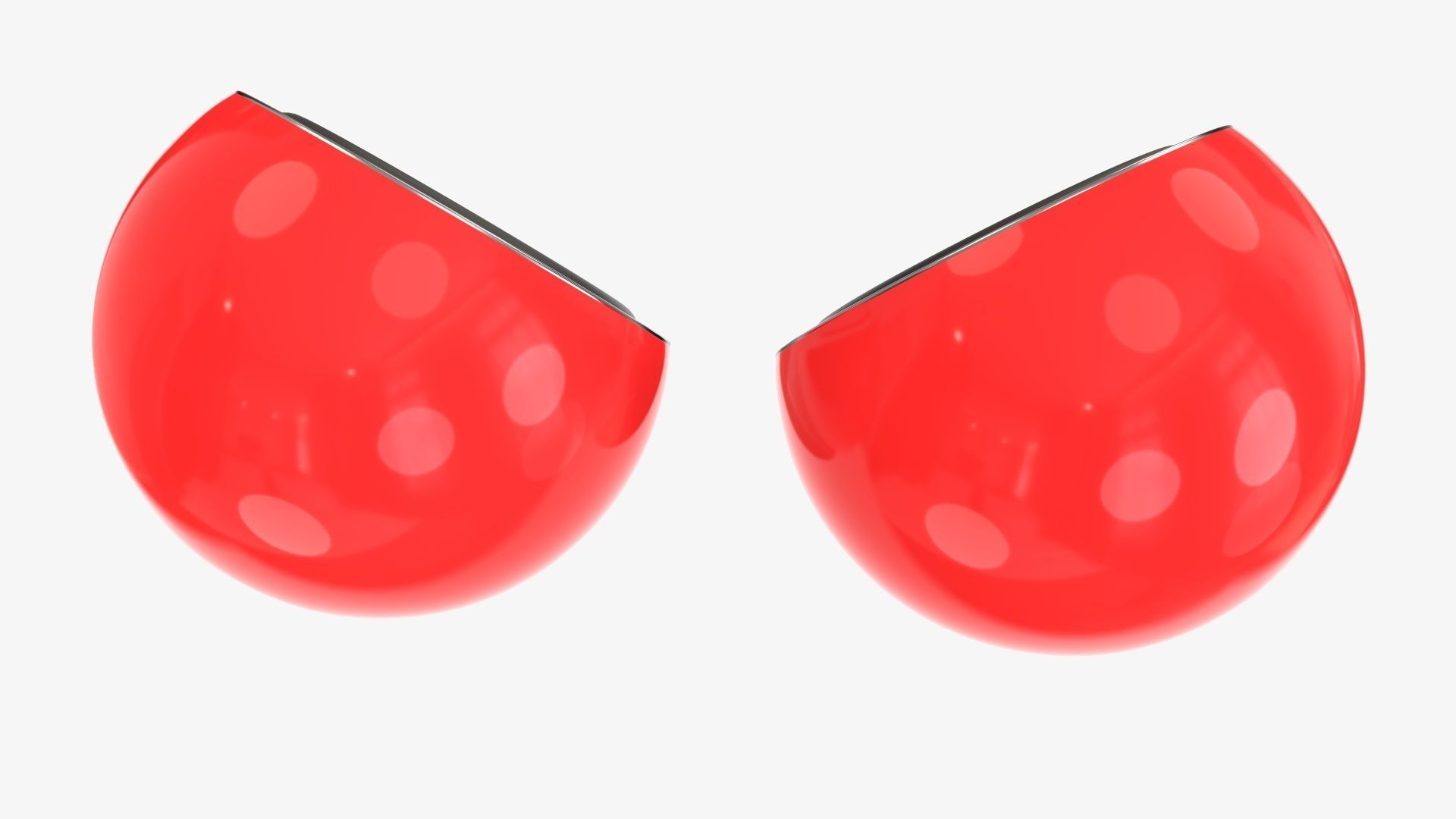 Desktop speakers spherical  3D model_2