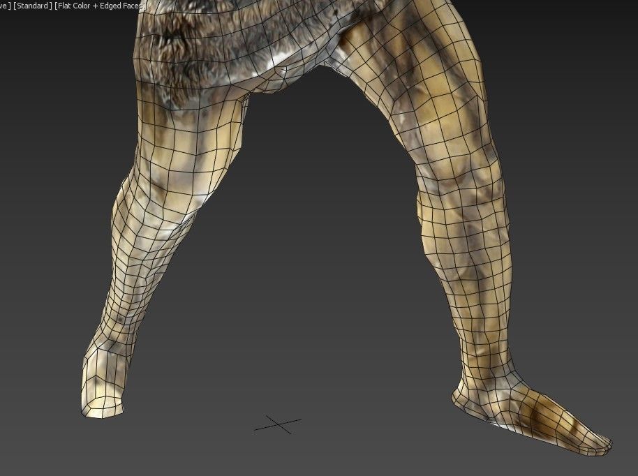 ATLANT sculpture Low-poly 3D model_5