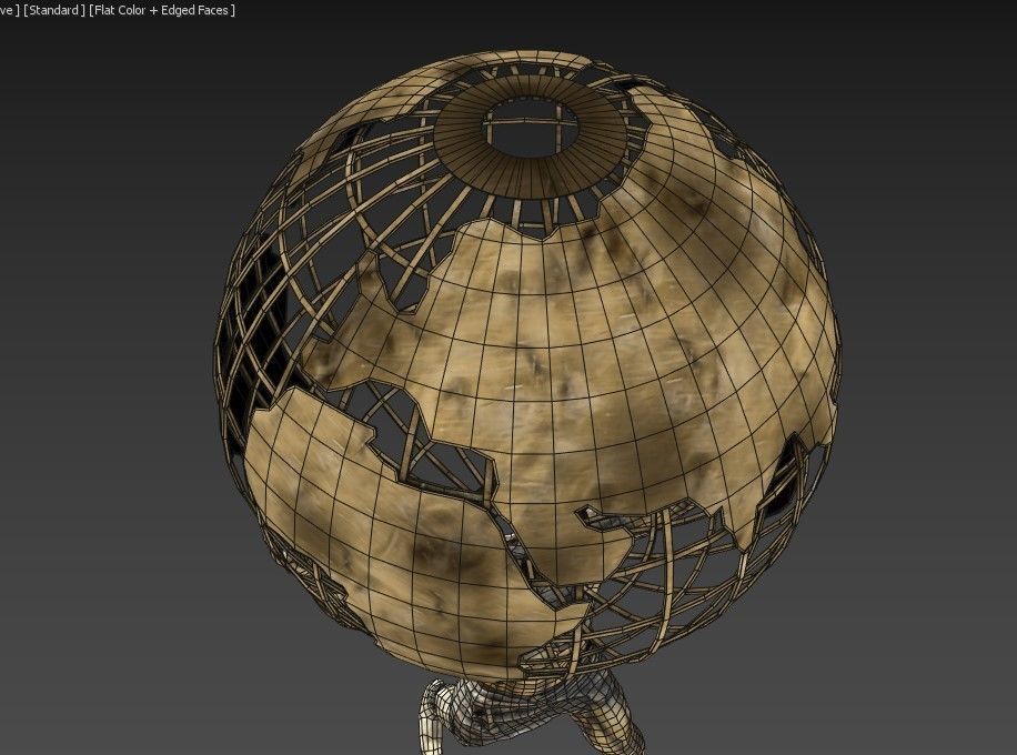 ATLANT sculpture Low-poly 3D model_10