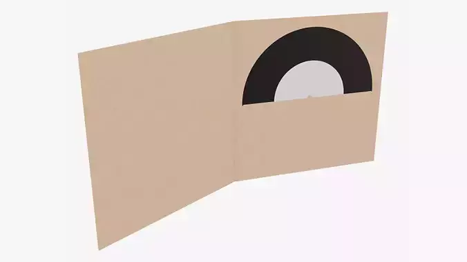 Vinyl record and cover mockup 01