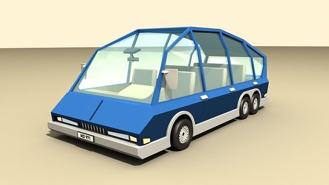 CAR 5 - Van Low-poly 3D model