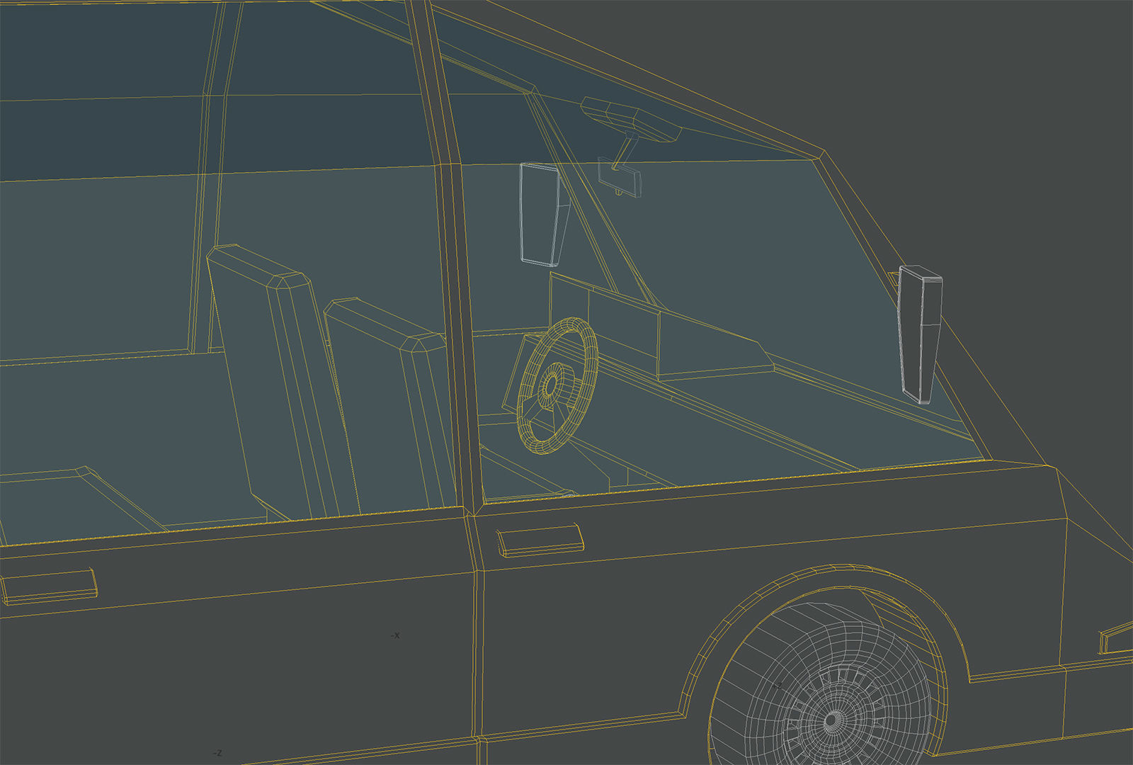 CAR 5 - Van Low-poly 3D model_7