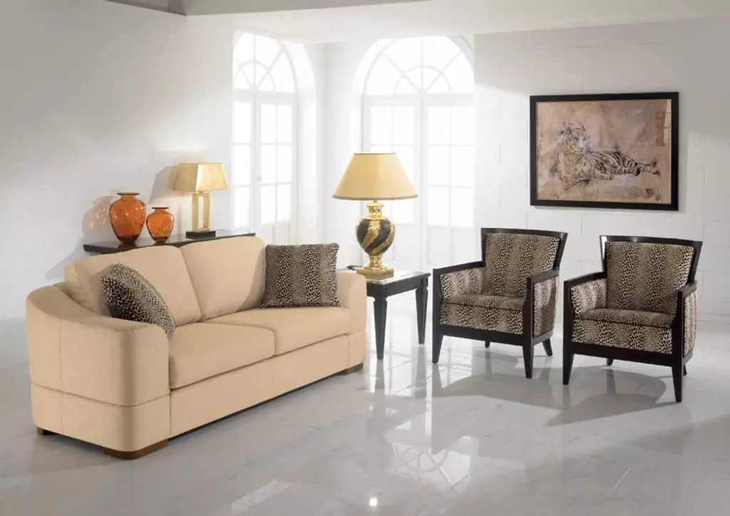 213567 living room with sofa and chairs 3D model
