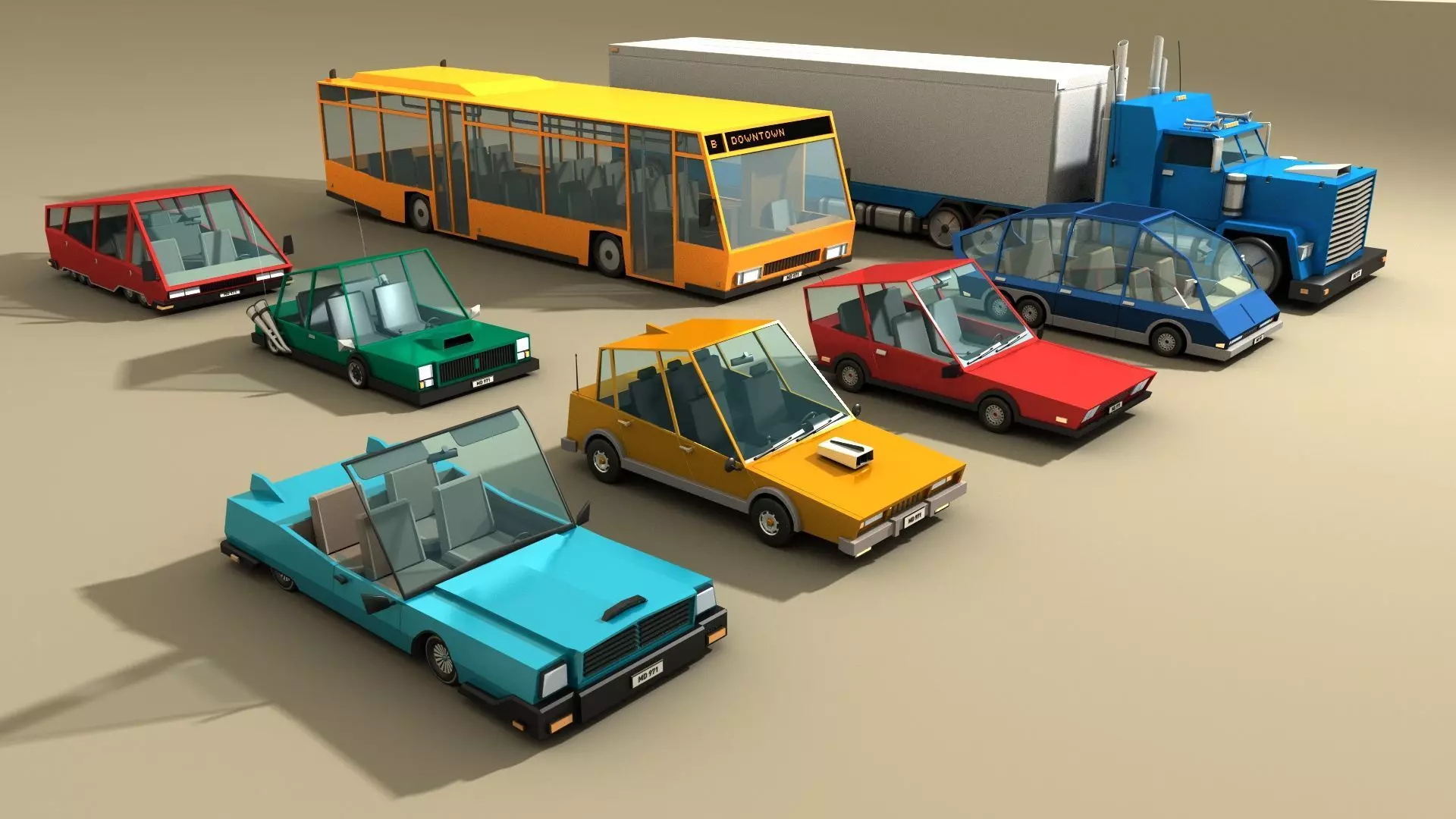 CARS and VEHICLES 3D Model Collection_0