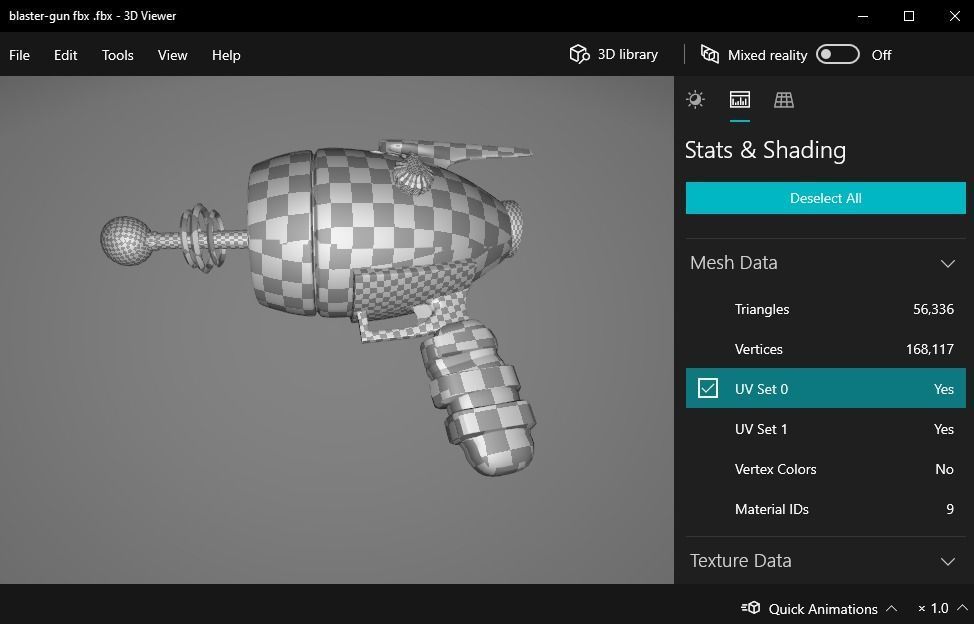 Blaster gun Scifi 3D model_14