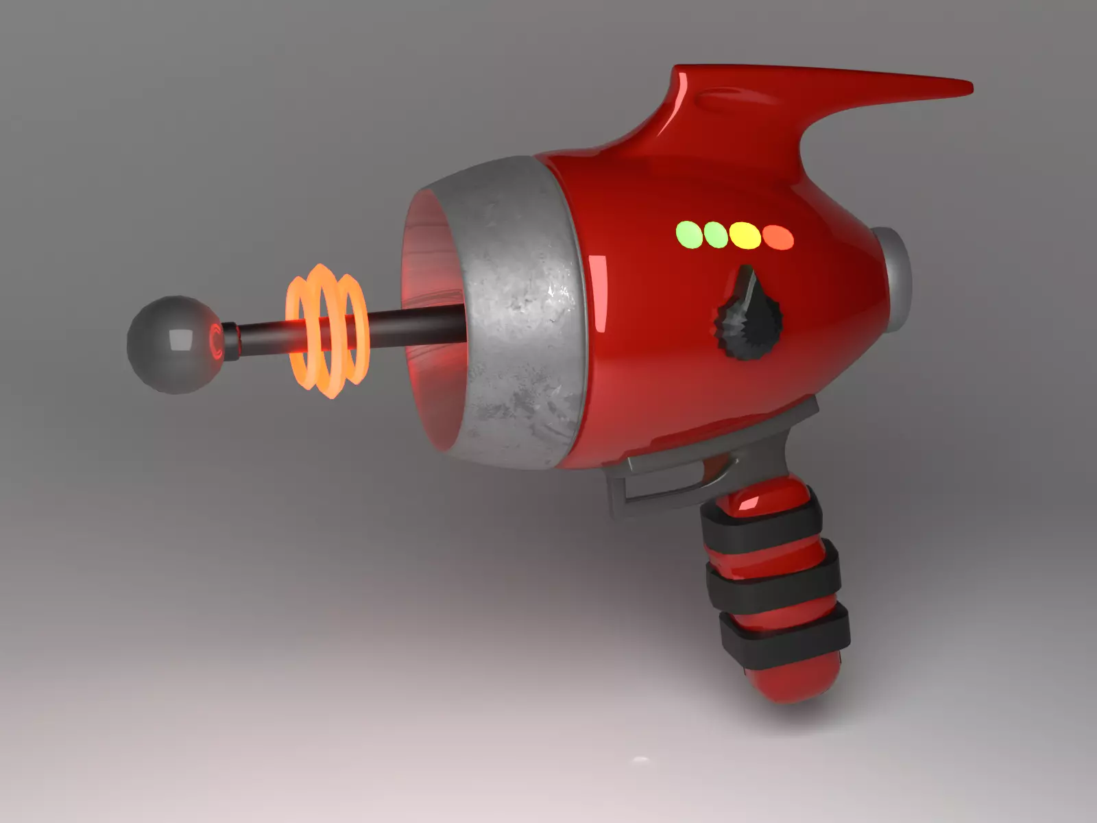 Blaster gun Scifi 3D model_0