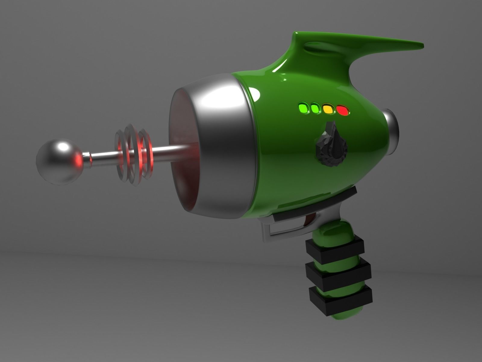 Blaster gun Scifi 3D model_1
