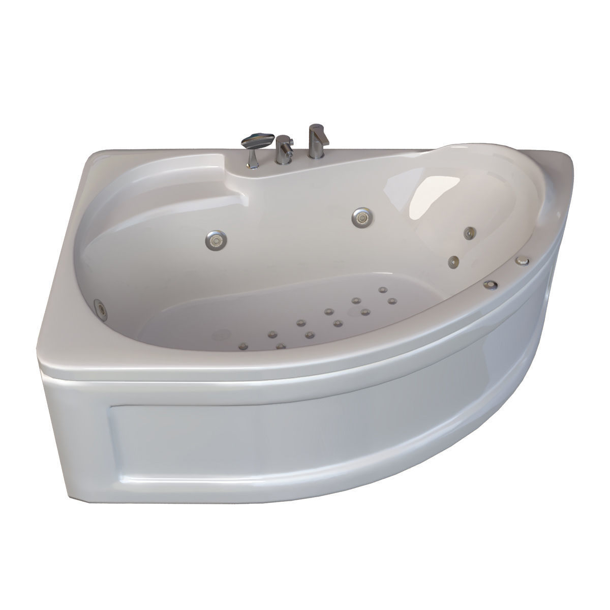 12 model of bathtub Low-poly 3D model_1