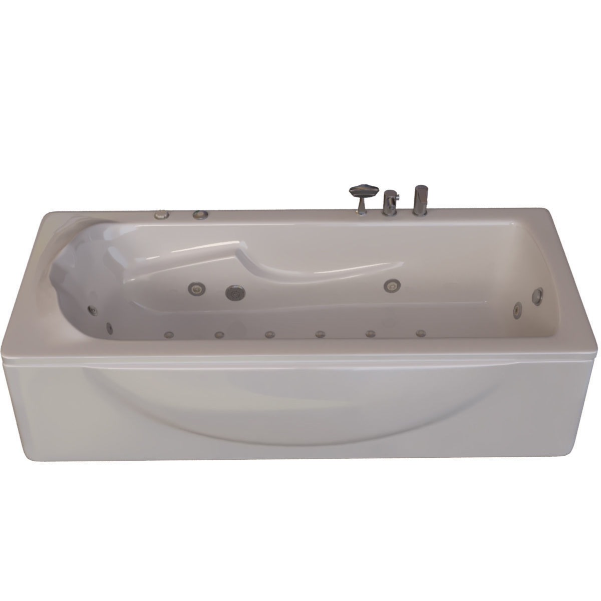 12 model of bathtub Low-poly 3D model_7